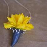 Wearable Botanical Planter Vase Necklace On A..
